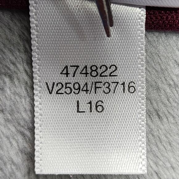 Lands End Pants Womens 24W Red Burgundy Pull On Front Seam Mid Rise Slim Leg - Picture 8 of 13